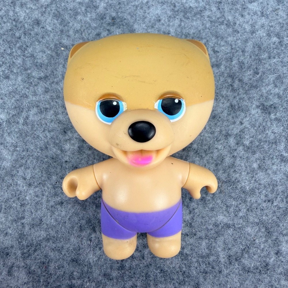Jiffpom Cutelife Bear Figure Purple Shorts Vinyl Toy 2.5" Collectible Brandable